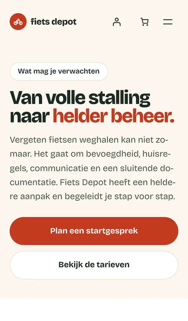 De werkwijze op mobiel